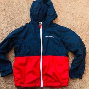 Columbia Navy and Red Hooded Jacket